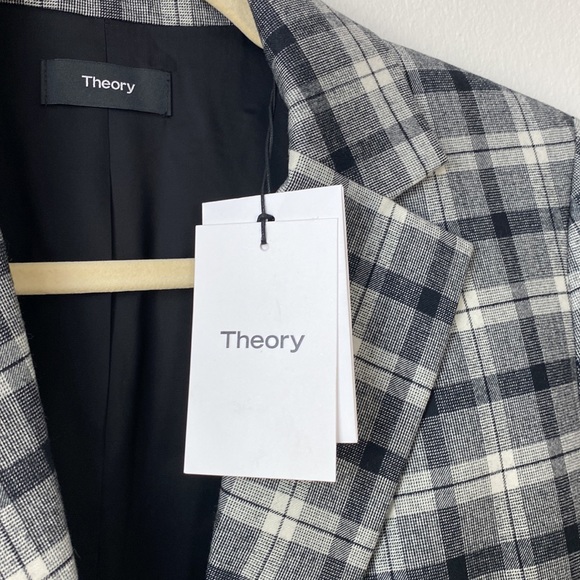 Theory Double-Breasted Angled Yukon Blazer – Size 2 – Virgin Wool Blend - Picture 12 of 13